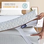 BedStory Firm Mattress Topper Full, 3 Inch Memory Foam Mattress Topper Double Size with Gel High Density Foam & Breathable Cover, Mattress Bed Topper Firm for Back Pain, CertiPUR-US Certified