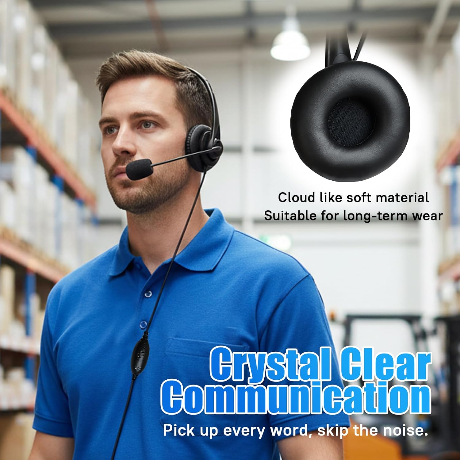Over Ear Radio Earpiece Single-Sided Small Earmuff Headset Headphone with Microphone for Motorola 2-pronged Walkie Talkie R2 CP100D CP185 CP200D CP200 CLS1410 CLS1110 BPR40 BPR40D RDU4100 RMU2040