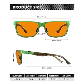 ANYLUV Blue Light Blocking Glasses Men Computer Gaming Glasses Lightweight Al-Mg Metal Anti Eyestrain Eye Protection