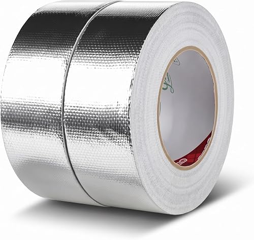 2 Rouleaux Ruban Aluminium Haute Temperature Ruban Alu Dexpally