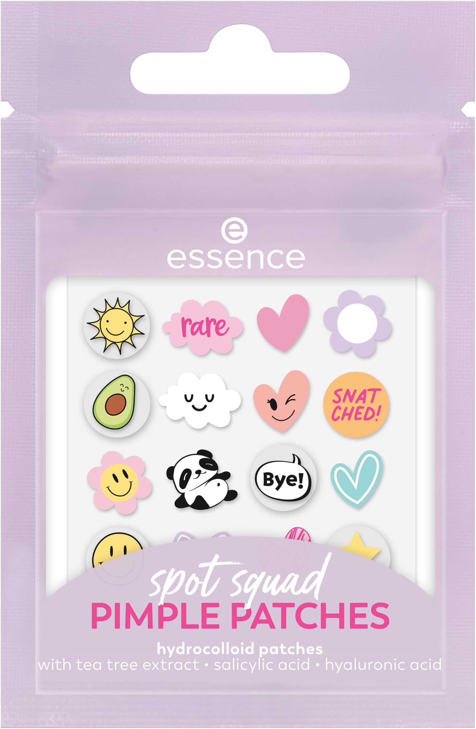 essence spot squad PIMPLE PATCHES, anti-spot, caring, covering, calming (32pcs)