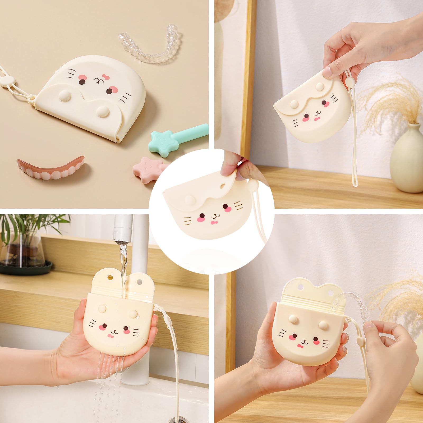 Caja Ferula Dental para Prótesis Dentales Portátil