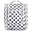 Narwey Small Checkered Hanging Travel Toiletry Bag for Women, Travel Bag for Toiletries, Makeup Bag Organizer Cosmetic Bags Make Up Bags for Women (Grayish Blue Checkerboard)
