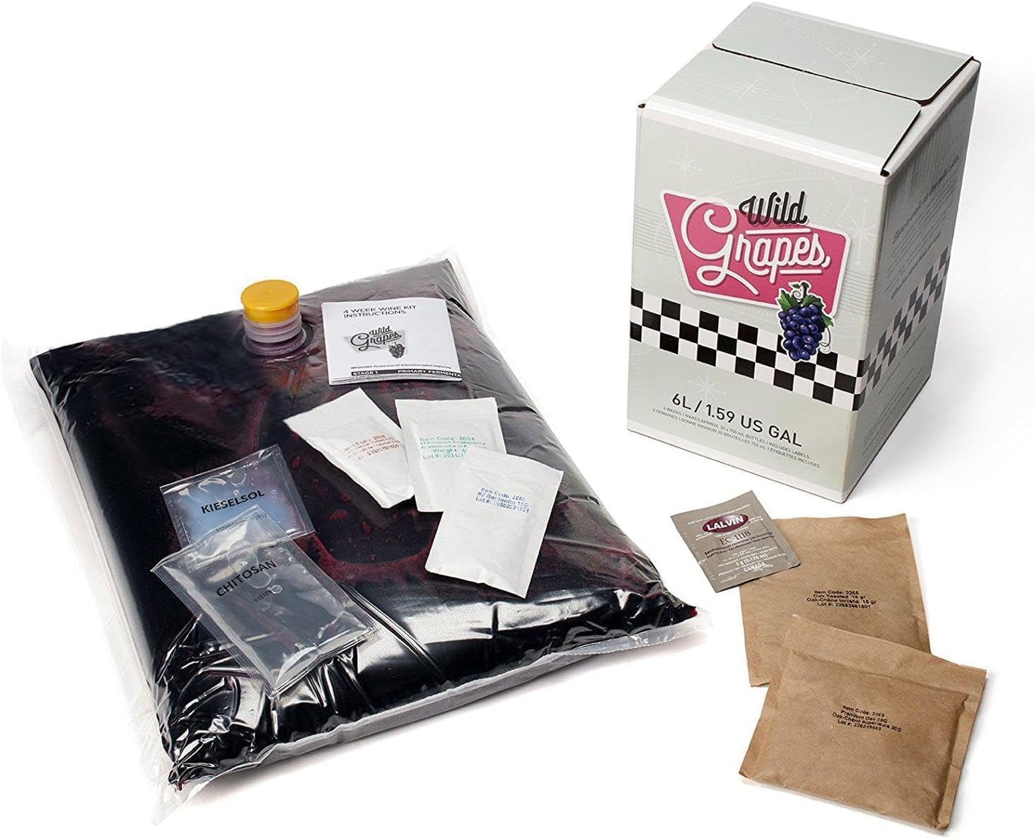 Premium DIY Wine Making Kits - Merlot Style - Makes Up to 30 x 750mL Bottles, 6 Gallons of Wine