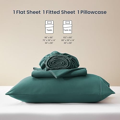 Miniatura 6 de Sleep Zone - Juego de sábanas suaves y frescas de 3 piezas para niños, sábana bajera, encimera y funda de almohada, no se arruga ni decolora,