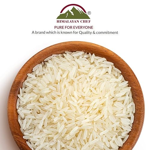 Miniatura 36 de Himalayan Chef Arroz Basmati, arroz de grano extra largo, esponjoso, de cocción rápida, aromático, 10 libras (el embalaje puede variar)