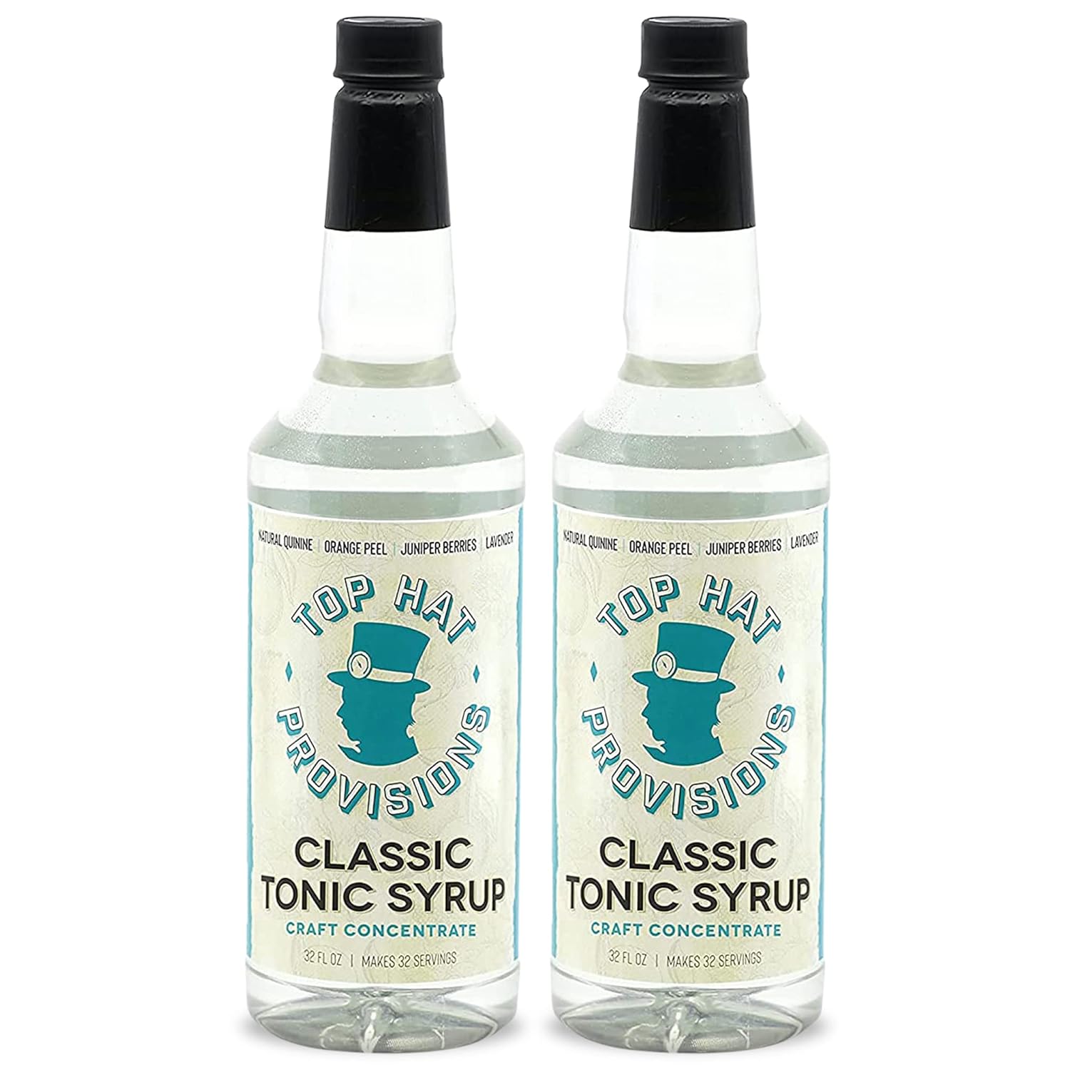 Top Hat Classic Tonic Concentrate Add Syrup Mix with Club Soda or Seltzer, Premium