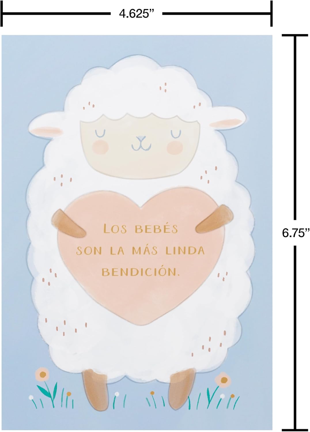 American Greetings Spanish Baby Shower Card (Deseándote Todo El Amor)
