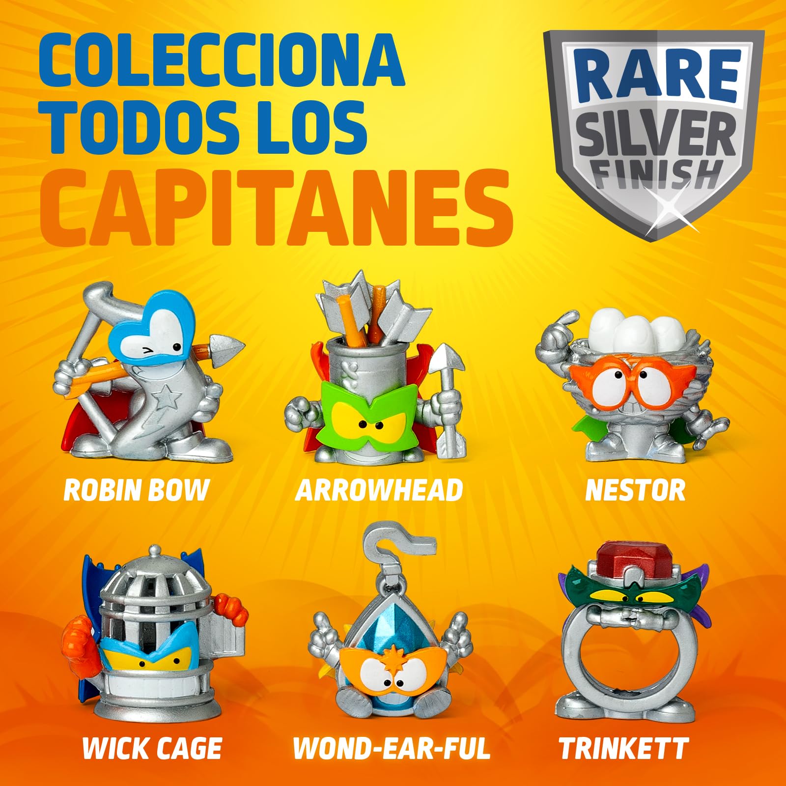 SUPERTHINGS KAZOOM Power Warriors – One Pack. 25 Sobres con Figuras coleccionables. Figuras Regulares, Efecto Metalizado, Plateadas, Doradas y el UR. Cada sobre Contiene 1 Superthings Sorpresa - 5