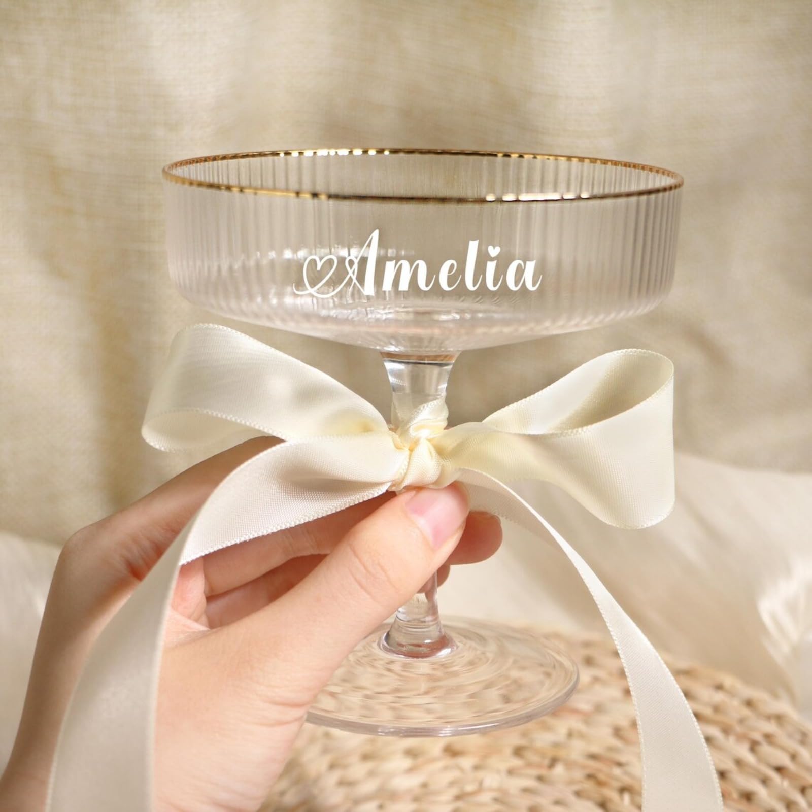 Lot de 6 verres à champagne personnalisés, verres à martini, à cocktail classique, parfaits pour cocktail, vin, champagne, toast de mariage gravé, cadeau personnalisé
