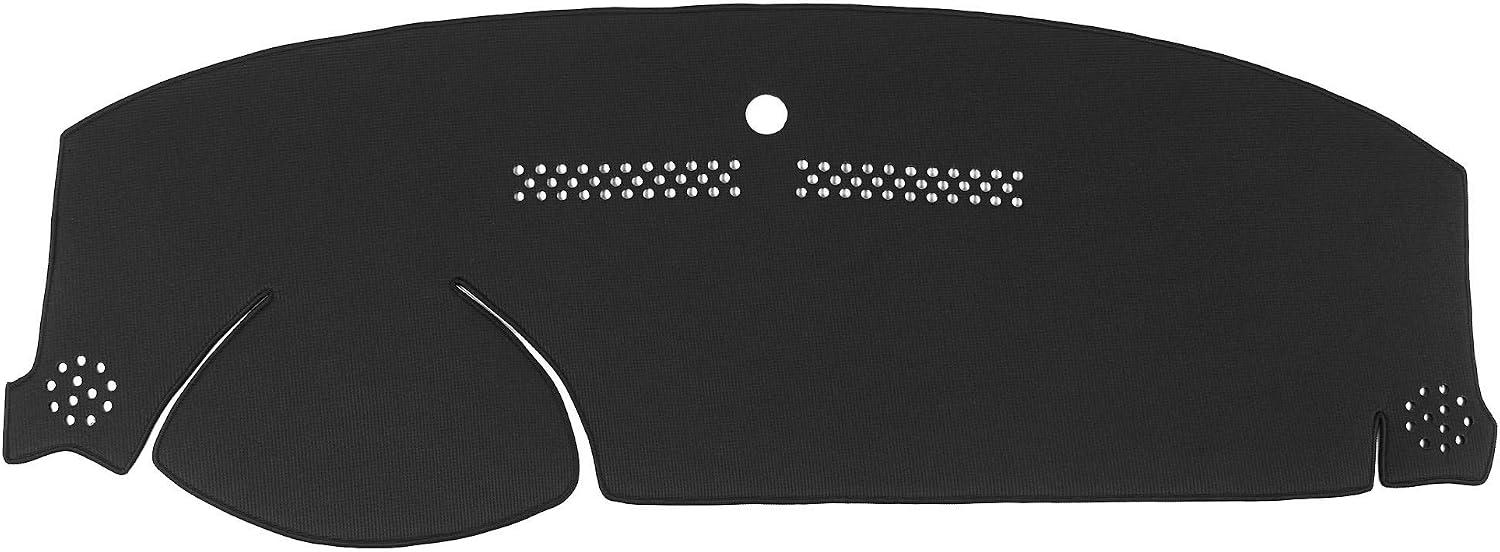 WellVisors Black Dash Mat Dashboard Cover Compatible with Mazda 2004-2009 Mazda 3 All Model