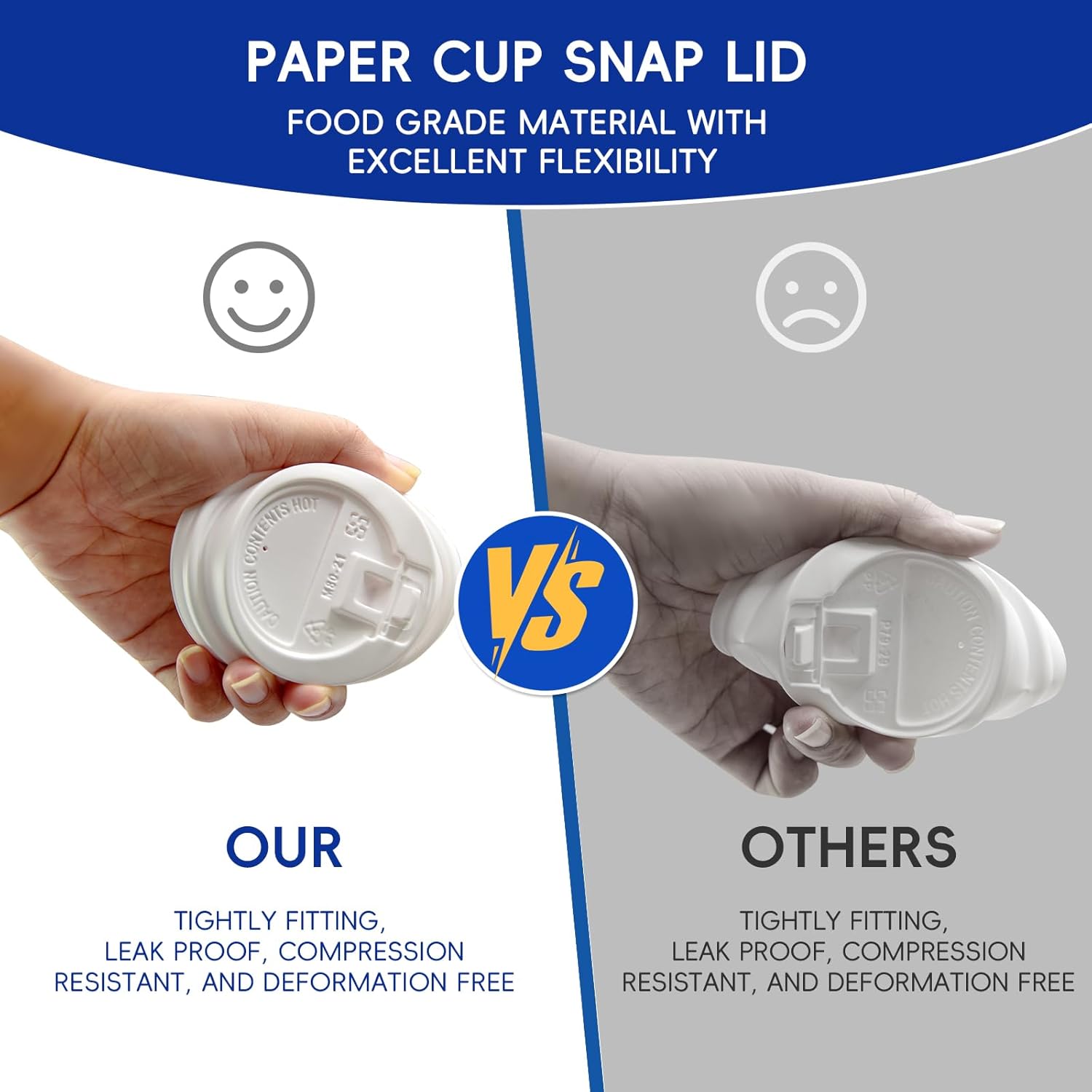 100 Pack Disposable Coffee Cups With Lids straws sleeves Disposable cups Paper Cup Tea Cups for Hot To with lids Cupping set Beverages shop Home Office Party Travel (8, Fluid Ounces)