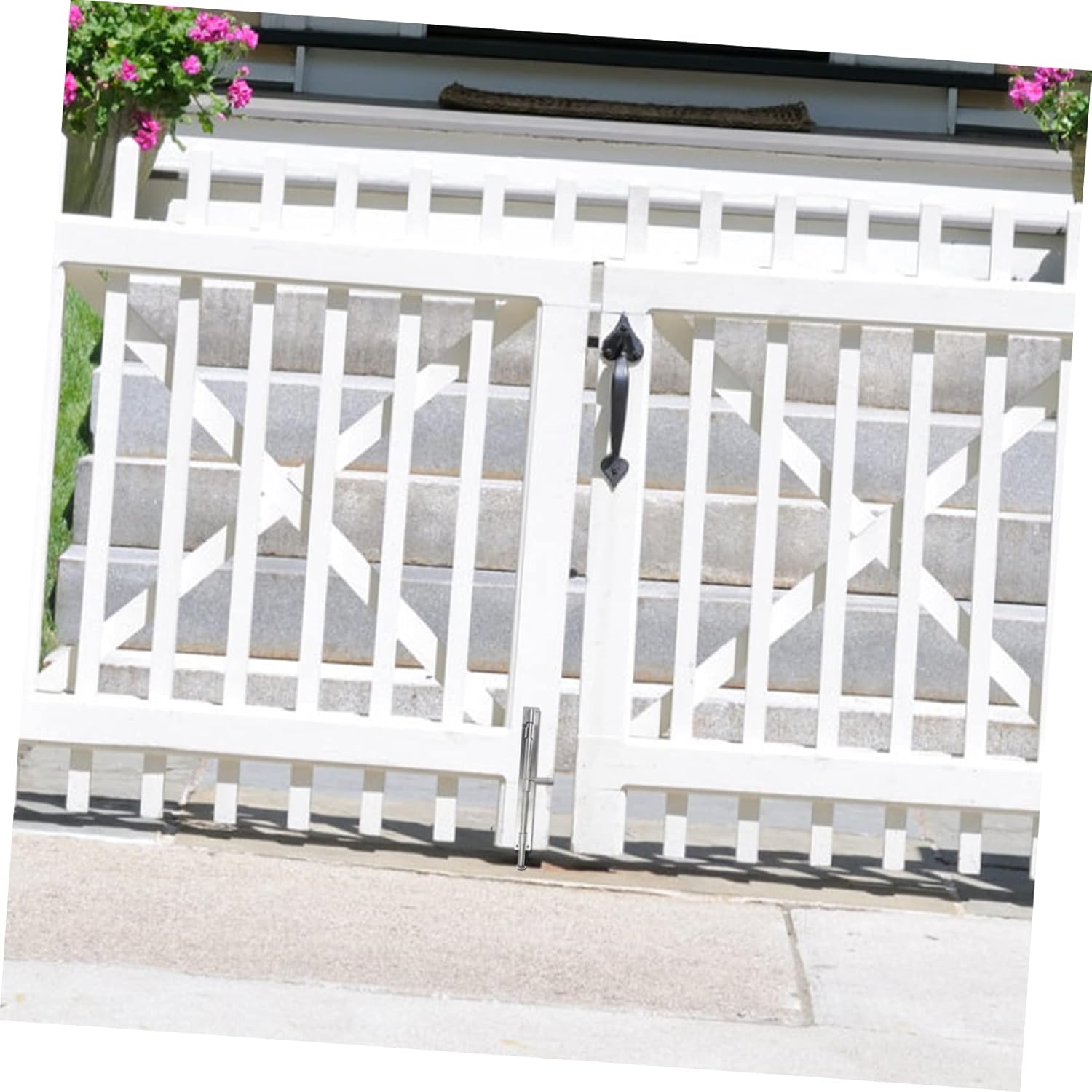 TEHAUX 5pcs Fence Drop Bolt Hardware Heavy Duty Slide Bolt Latch Security Door Lock Door Lock Slide for Inside