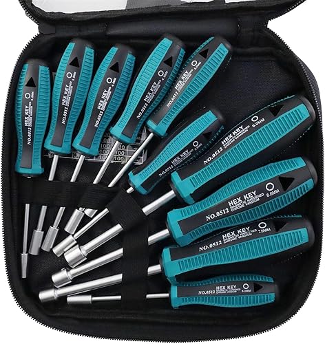 Miniatura 8 de Juego de destornilladores hexagonales de tuerca hexagonal, juego de destornilladores - Juego de 10