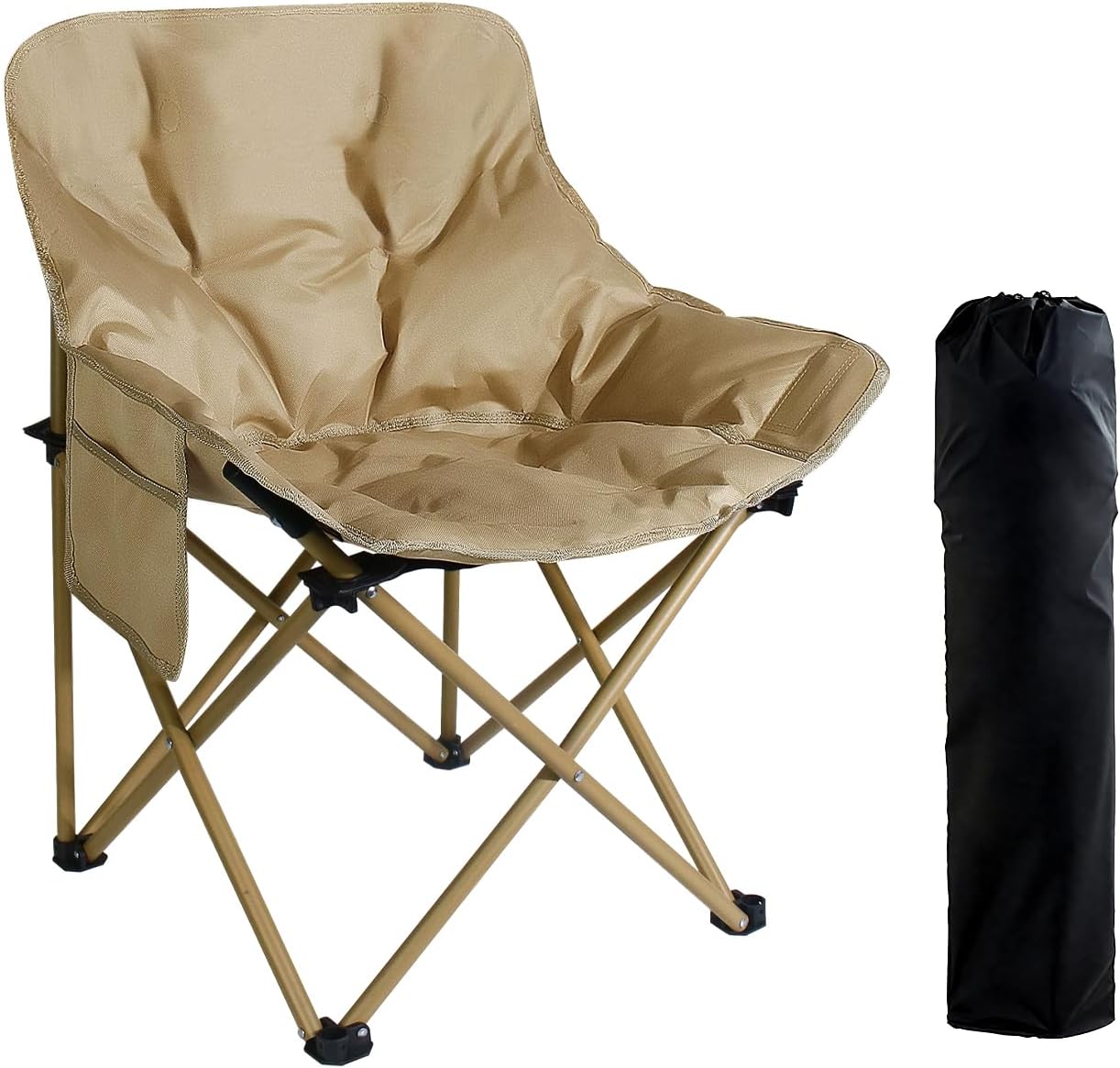 AXIONA 3-Layer High Back Moon Chair – Portable, Supports 300lbs
