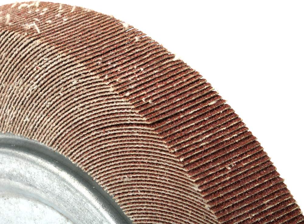 2Pcs 8”(200mm) 320# Grit Abrasive Flap Wheel,Aluminum Oxide Abrasive Flap Grinding Wheels,Sanding Flap Wheel for Polishing