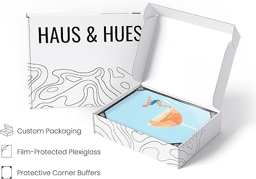 Vista 327 de HAUS AND HUES Evil Eye Decor - Navy Blue Wall Art, Evil Eye Wall Decor, Mykonos Artwork, Evil Eyes Print, Big Eyes Painting Print, Evil Eye Poster