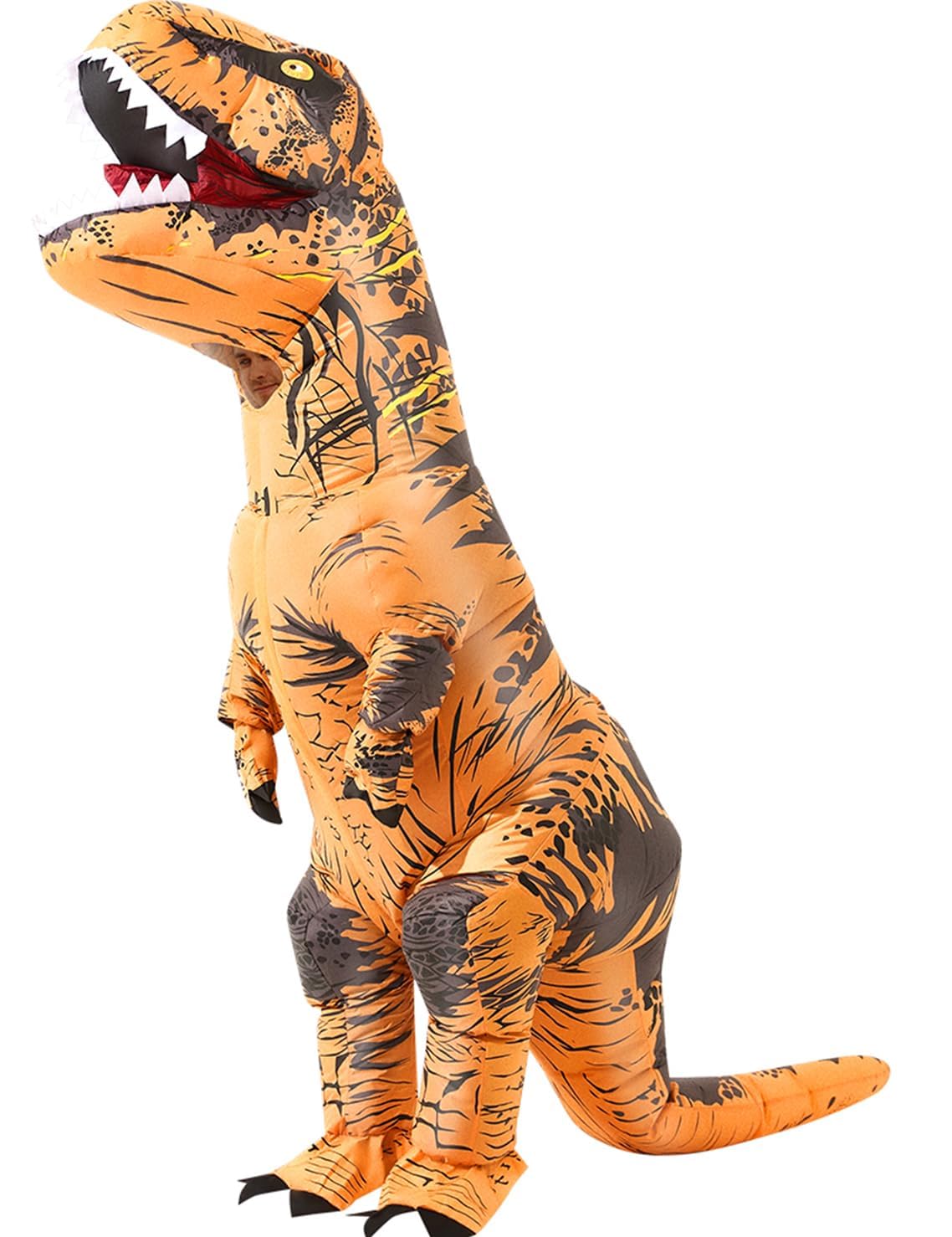 Adult Dinosaur Costume, Conflating Dinosaur Costume, Inflatable Costume for Role Play, Parties, Halloween, Christmas, Parks, Outdoor Activities, Corporate Parties (Adult Dinosaur Costume)