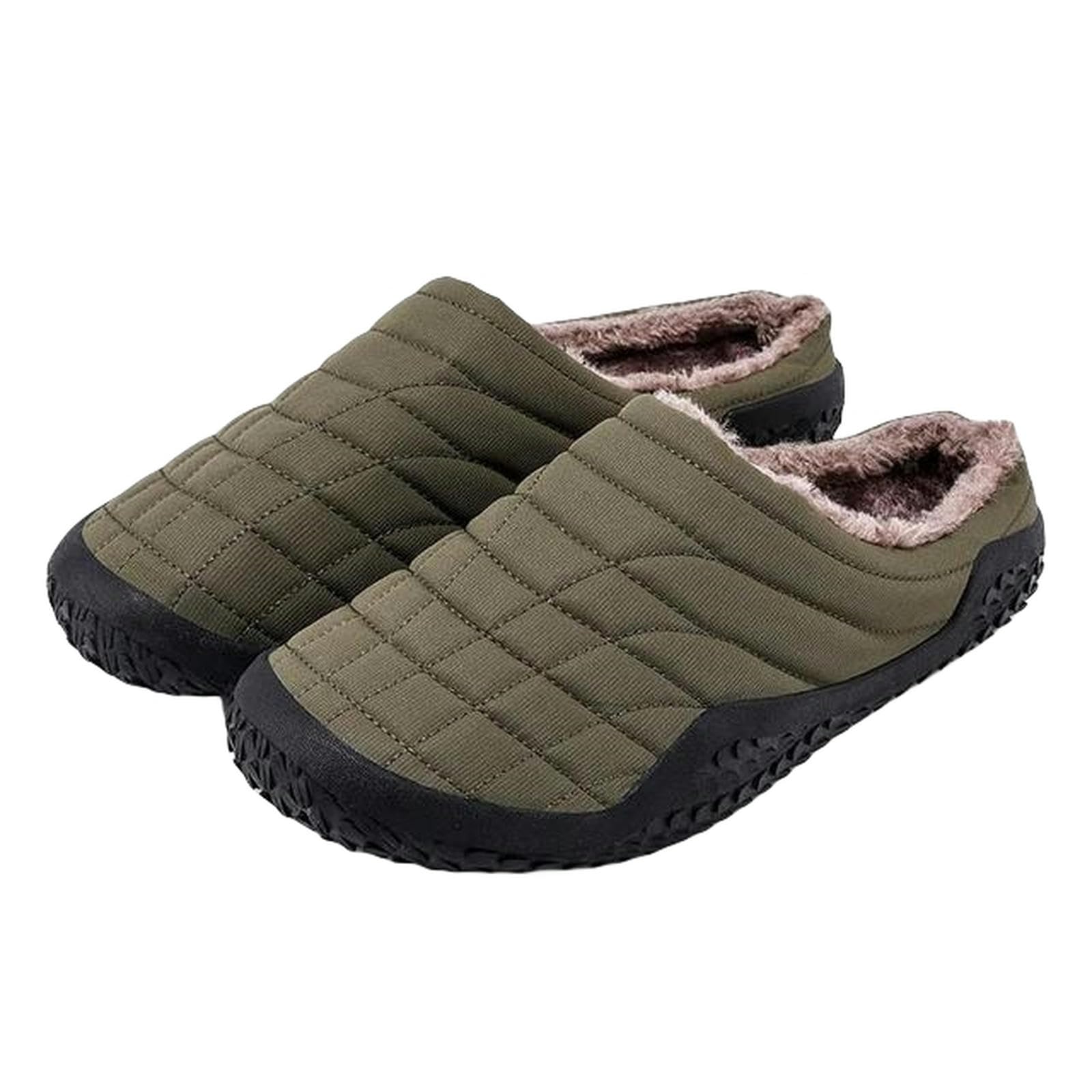 ZONTO Ciabatte Pantofole Da Uomo Calde Invernali Scarpe In Cotone Per Interni Pantofole Da Uomo Antiscivolo Per La Casa Pantofole Lunghe Da Camera Unisex