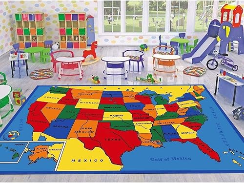 Miniatura 1 de Champion Rugs Alfombra de área educativa antideslizante (8 pies x 10 pies)