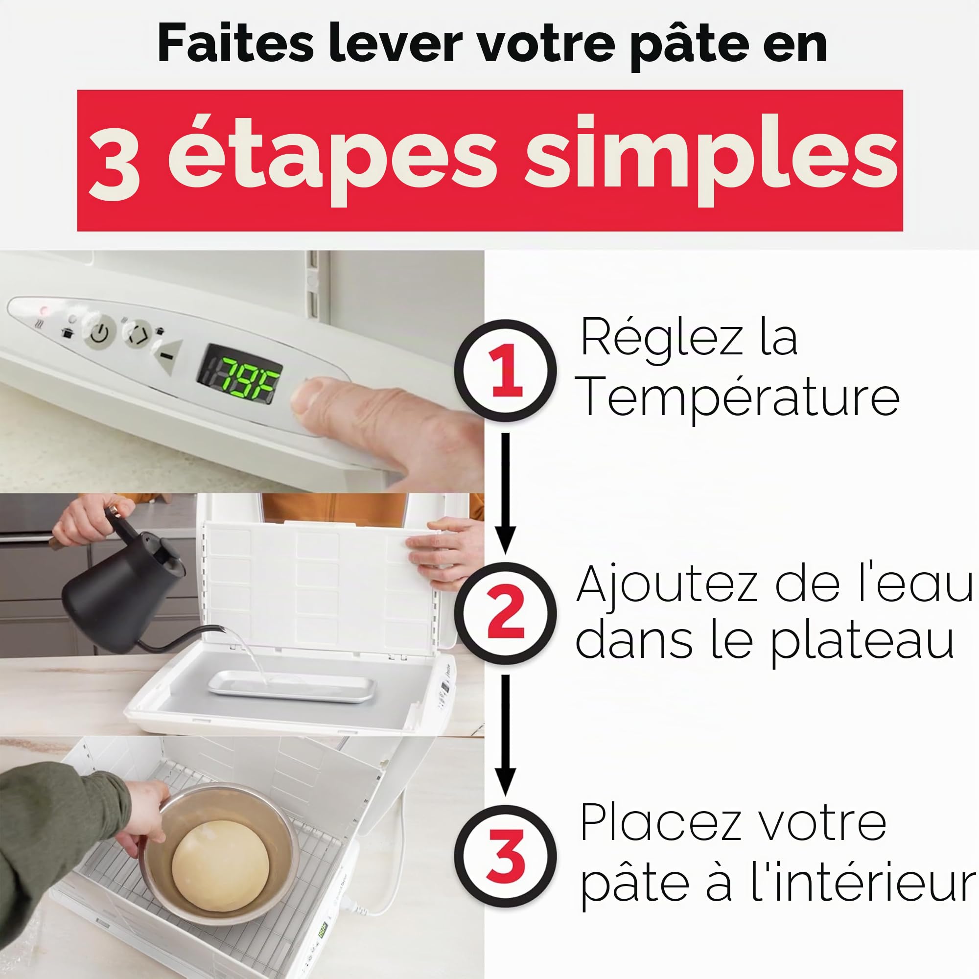 Brod and Taylor Chambre de Pousse Pliable Fermentation Maîtrisée du Pain Levain et Yaourts Température Homogène et Précise pour Boulangerie Maison