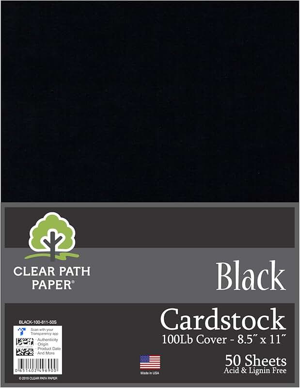 Amazon.ca black cardstock