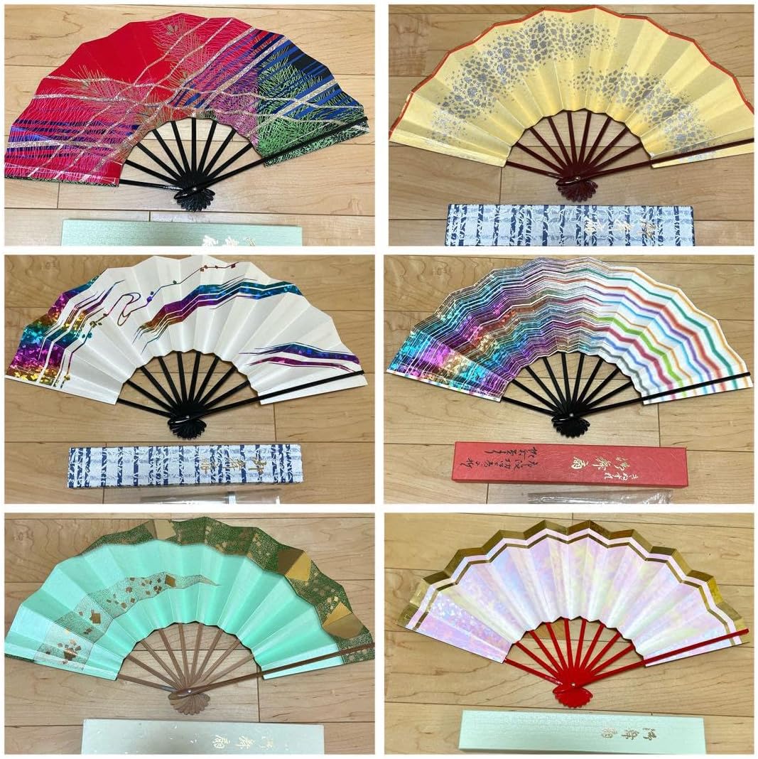 京友禅作家山科春宣肉筆飾り扇子