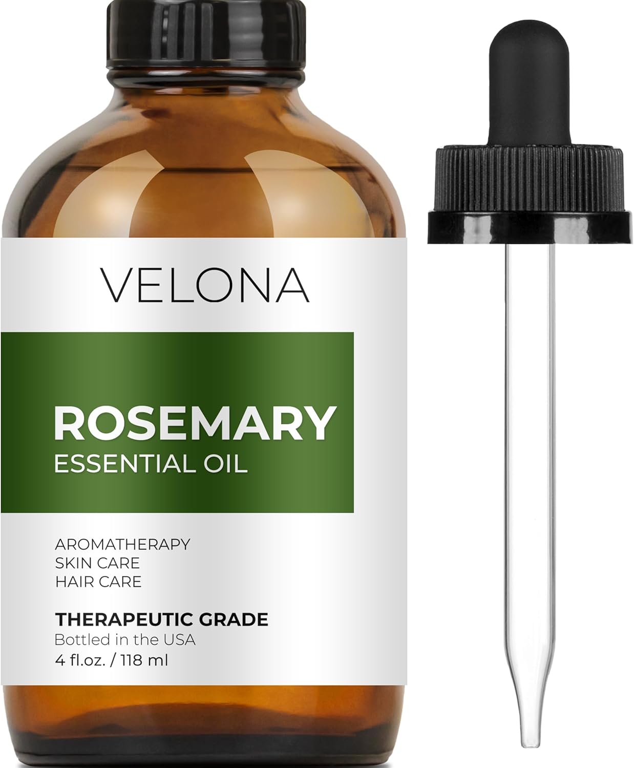 Rosemary Essential Oil - 4 Fl Oz | Hair growth | Therapeutic Grade 100% Pure and Natural | for Aromatherapy Diffuser, Massage, Skincare, Haircare, Soapmaking