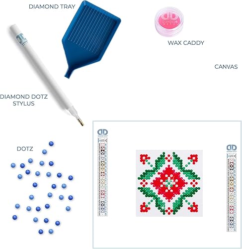 Miniatura 6 de DIAMOND DOTZ Kits de pintura de diamantes de flor de la pasión para adultos, kits de arte de diamantes, un kit de manualidades creativo relajante