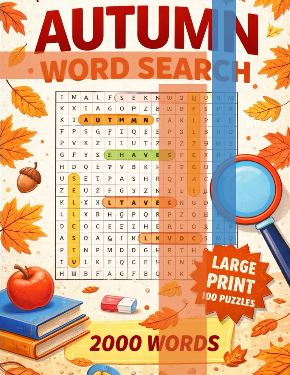 Word Search Puzzles for Seniors: Large Print Word Search | Easy to Medium | 100 Relaxing Puzzles with Solutions