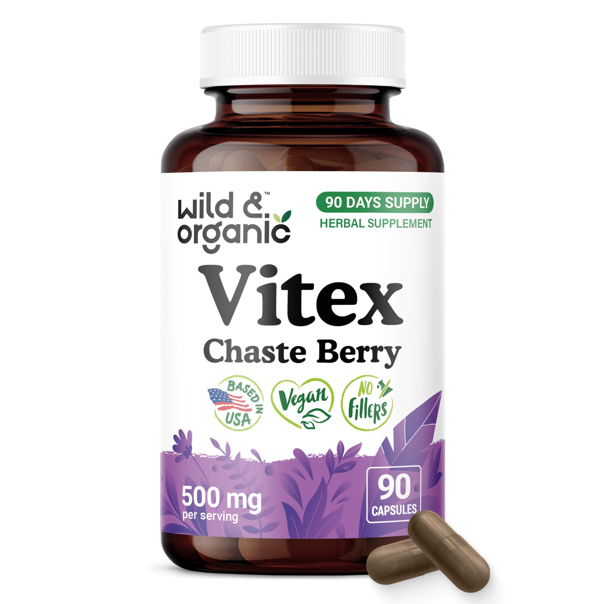 Wild & Organic Vitex Chasteberry Supplement