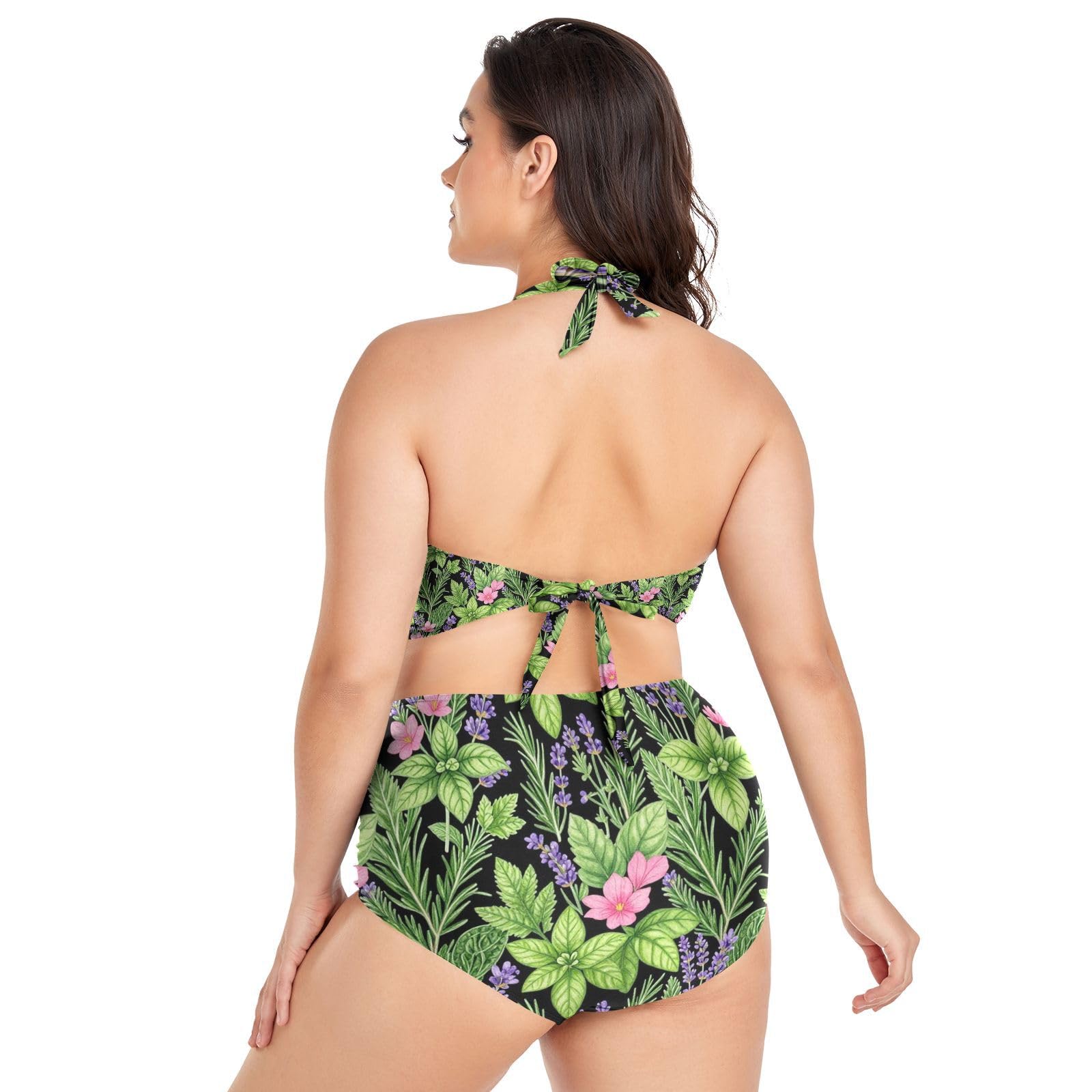 FRODOTGV Curvy Maillot de bain deux pièces pour femme L-4XL
