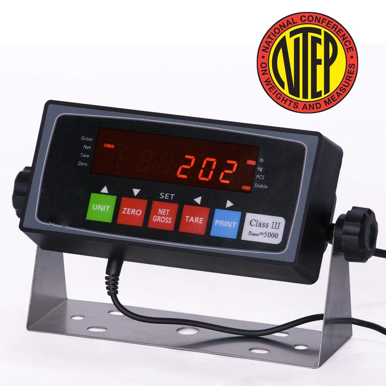Liberty (48" x 48") 4' x 4' Pallet Size Floor Scale - Accurate Pallet Scales with Smart Digital Indicator, with Ramp for Warehouse Shipping and Heavy Duty Industrial Scale - 5000 lbs x 1 lb