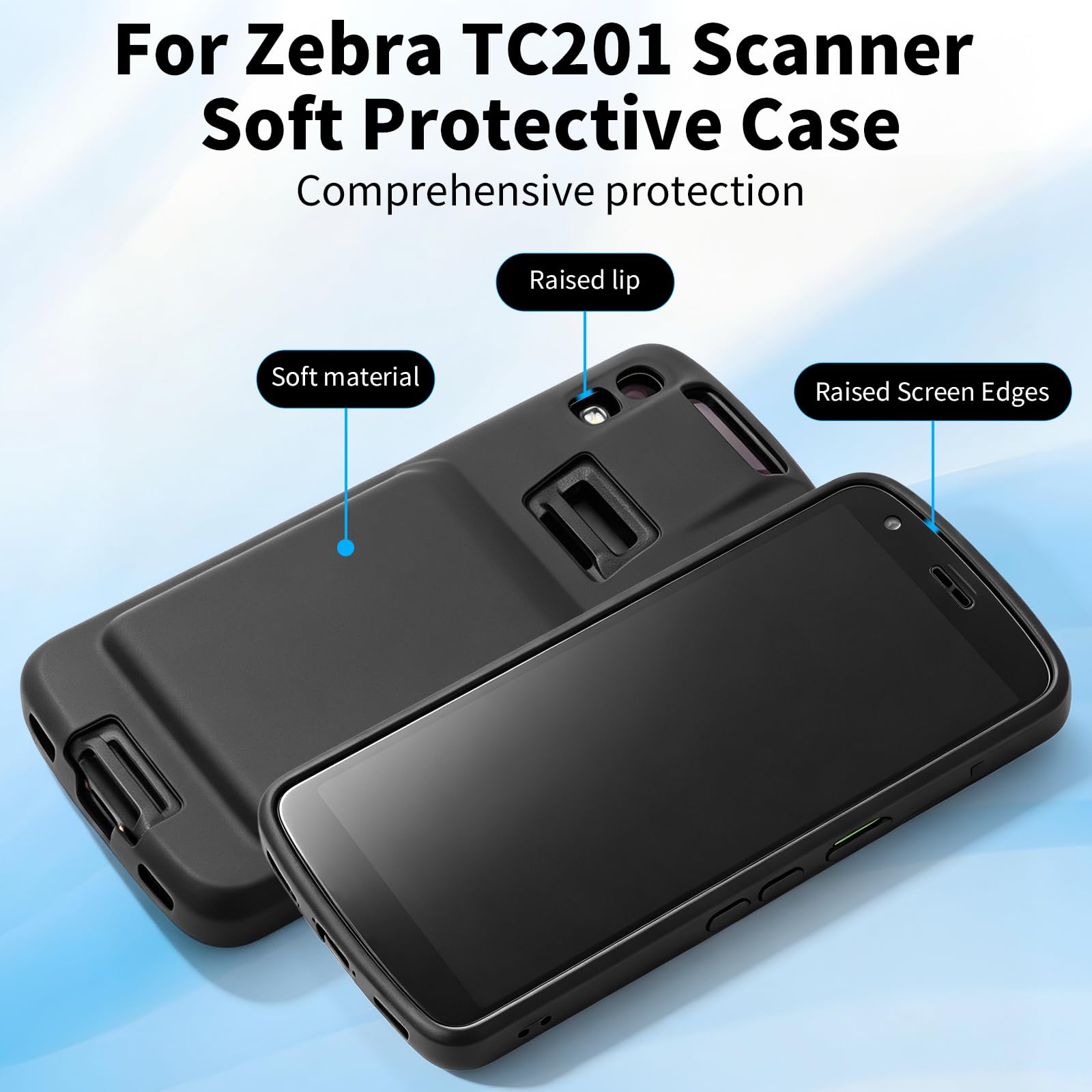Étui de protection souple pour scanner Zebra TC201 TC101