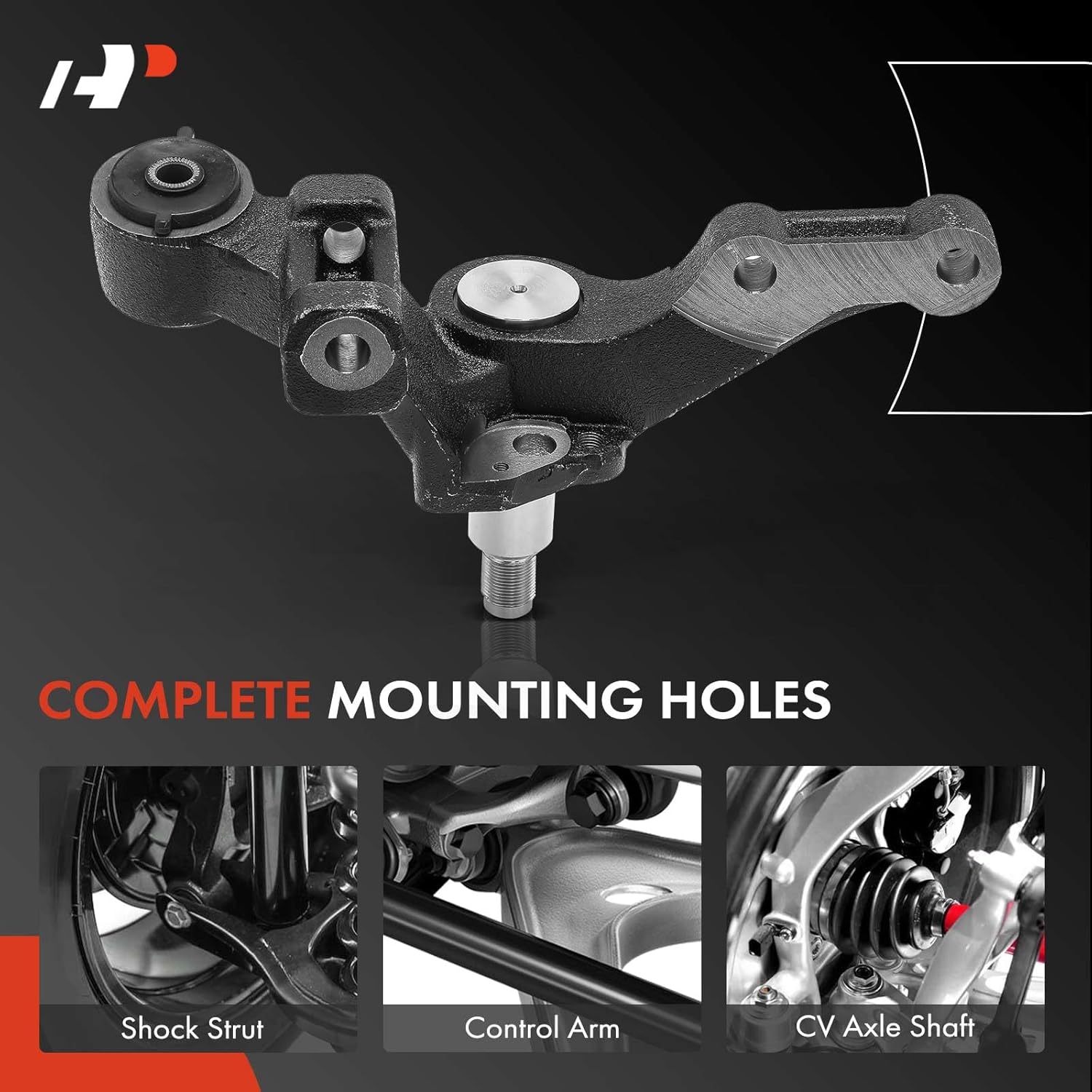 A-Premium Rear Right Suspension Steering Knuckle Compatible with Kia Sportage 2005-2010 & Hyundai Tucson 2005-2009, FWD Only, Passenger Side