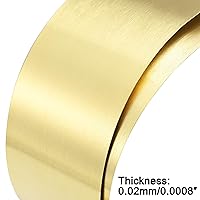 Vista 59 de uxcell Rollo de hoja de latón, placa 3,280.8 ft m x 82.0 ft m x 0.7 ft m de la hoja del metal