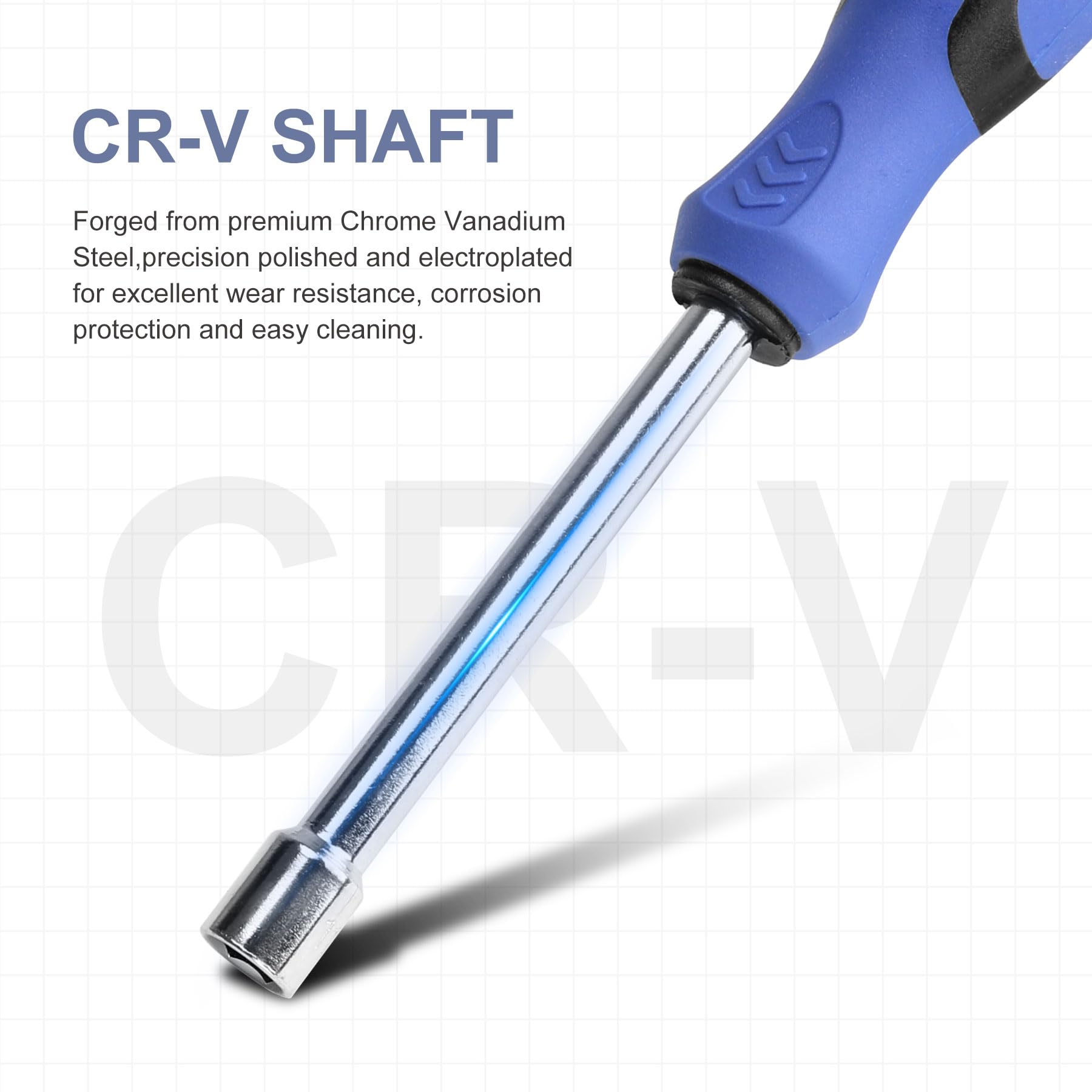 WOTAHI 7-Piece Nut Driver Set - CR-V Steel -3 WOTAHI 7-Piece Nut Driver Set - CR-V Steel -3