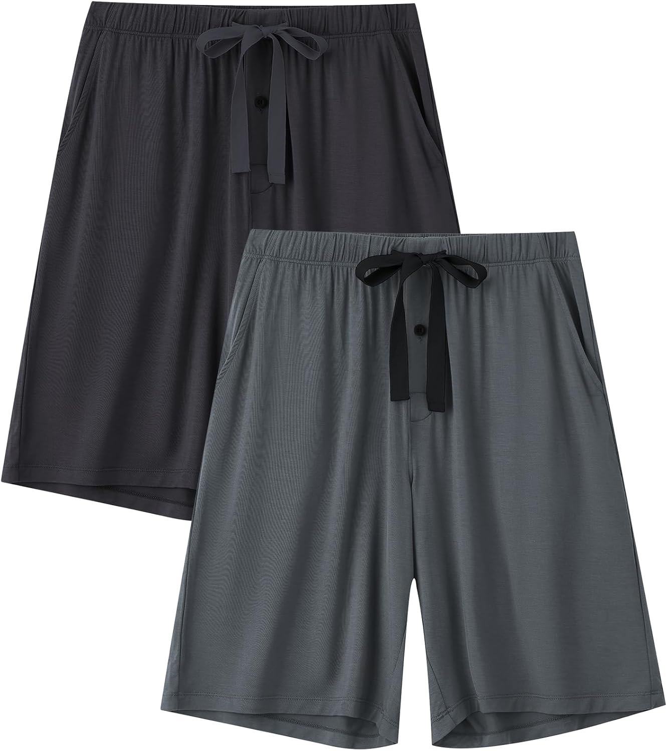 EA'S SECRET Men’s Pajama Shorts Summer Sleeping Shorts Rayon Made From Bamboo Pajama Shorts for Men with Pockets