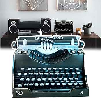Amazon.co.jp: レトロタイプライターモデル、クラシック手動