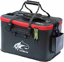 Secchio Da Pesca Pieghevole Alanmoship - Leggero, Impermeabile, Con Rete E Spallacci Regolabili