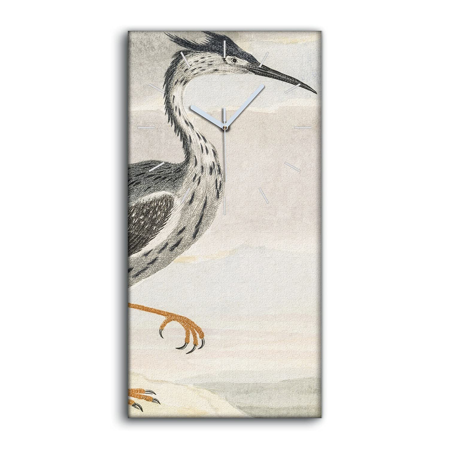 Horloge sur Toile Silencieuse sans Tic-Tac Design Oiseaux