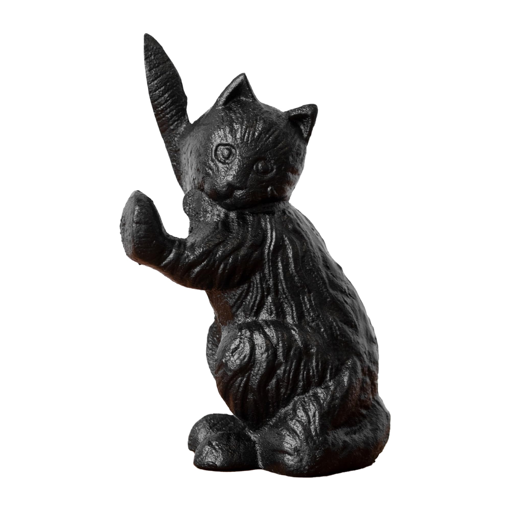 Darthome Black Cat Door Stop Heavy Cast Iron Stopper Indoor Garden Decorative Ornament