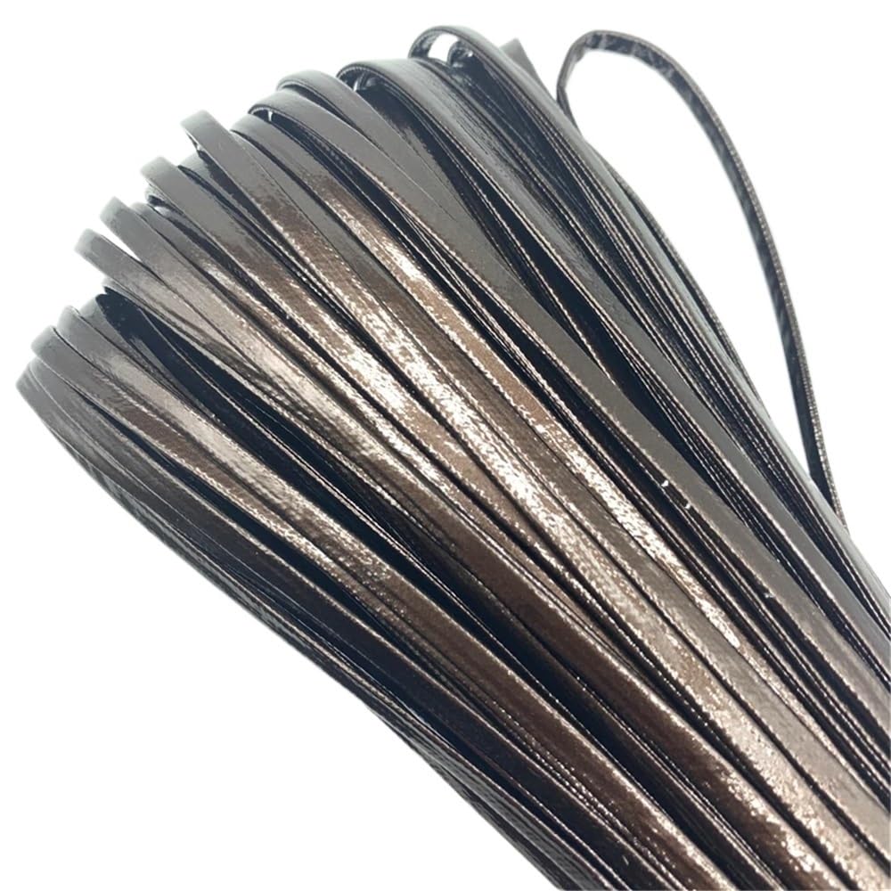 Decor Craft String 5yards Flat Leather String Decoration Rope, PU Imitation Cord for Jewelry Making 1piece