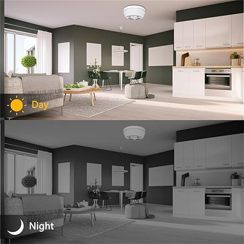 Miniatura 5 de Detector de humo de cámara oculta - Cámara espía 180 días en espera Mini HD 1080P WiFi Visión nocturna Detección de movimiento Grabadora de video