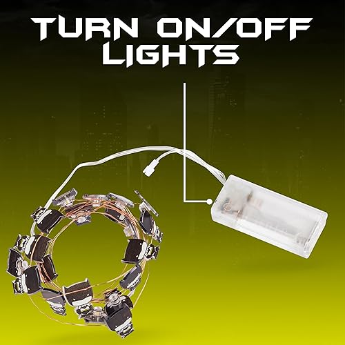 Miniatura 3 de Silver Buffalo DC Comics Batman Chibi Luces Decorativas de Cadena de 20 Unidades, 7 Pies de Largo, Funciona con Baterías (Baterías No Incluidas),