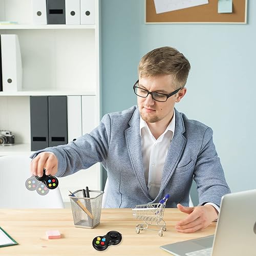 Miniatura 16 de Skylety 2 piezas de juguetes para la ansiedad para adultos, almohadilla de cesta de Navidad, para aliviar el estrés, cubo de clicker, juguete