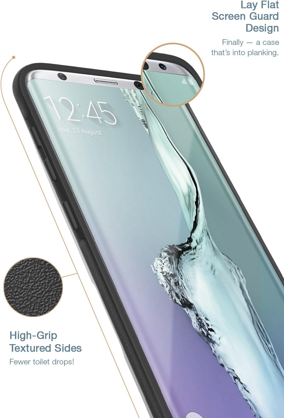 Silk Galaxy S8+ Wallet Case - Q Card CASE [Samsung S8 Plus Slim Protective Kickstand CM4 Grip Cover] - Wallet Slayer Vol.2 - Black Onyx