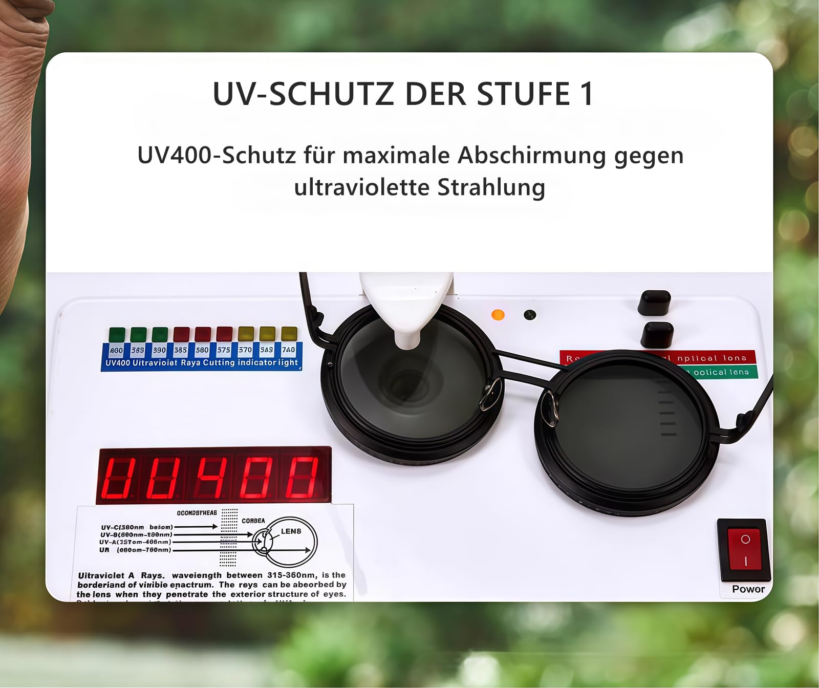9-stufig verstellbare runde polarisierte Sonnenbrille für Herren | Autofahren, Angeln, Reisen | ND-Linse mit UV400-Schutz,verstellbare Linsen