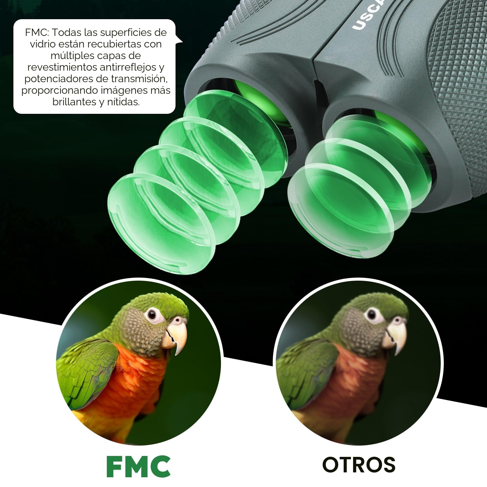 Prismáticos de largo alcance y ligeros para adultos, 12 x 25, pequeño telescopio para observación de aves, deportes al aire libre, juegos y viajes
