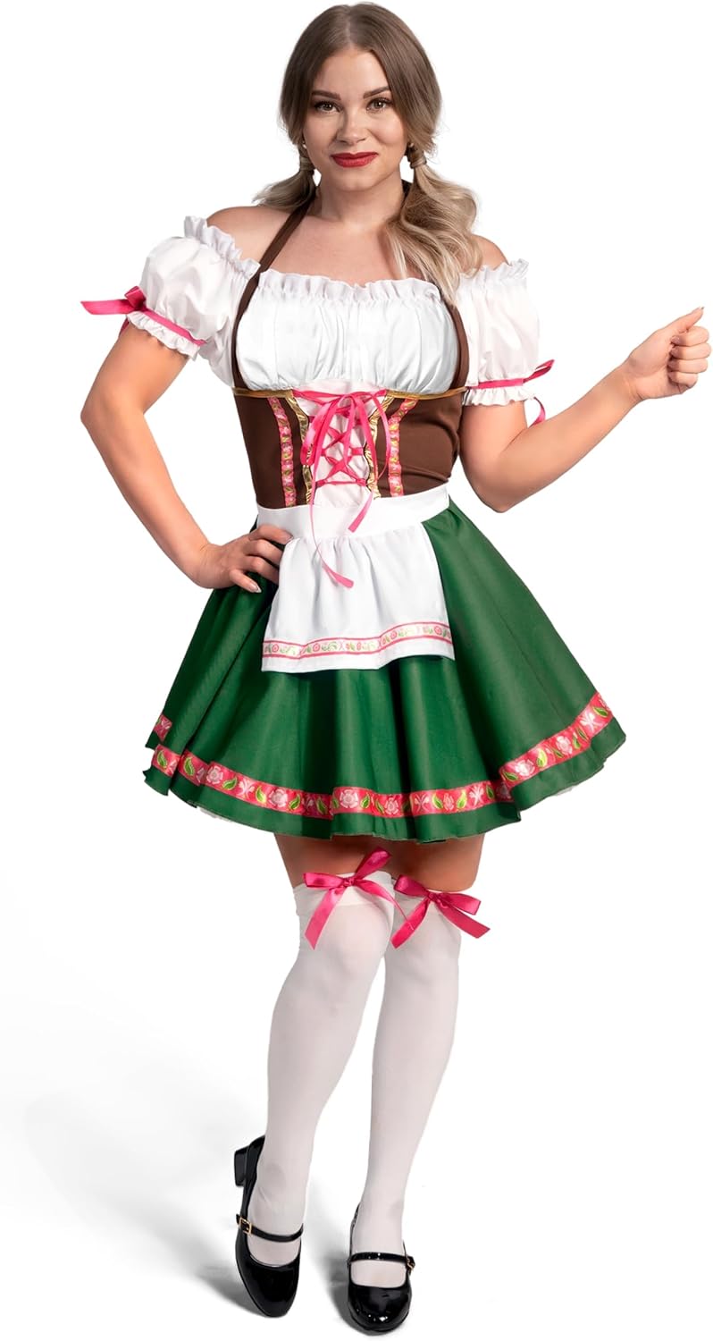 Spooktacular Creations Oktoberfest Outfits Women Costume, German Bavarian Dirndl Dress for Halloween Cosplay Beer Carnival - Image 6